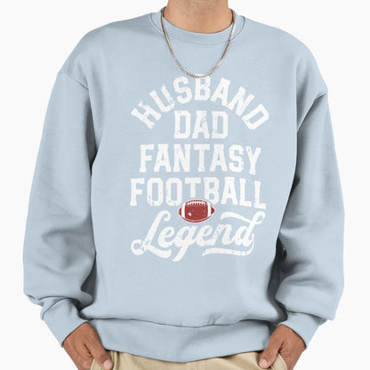 Husband Dad Fantasy Football Legend T-Shirt - Trendy Graphic for Adults - T-Shirt, Sweatshirt, Hoodie