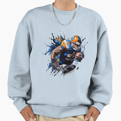 Roaring Football Warrior Sweatshirt - Trendy Graphic Unisex - T-Shirt, Sweatshirt, Hoodie