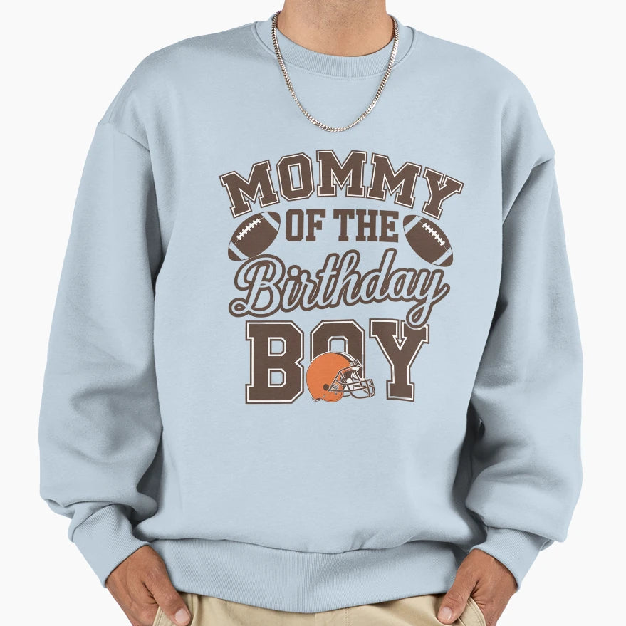 Mommy Birthday Football Party Family Sweatshirt - Novelty Apparel Men Women - T-Shirt, Sweatshirt, Hoodie