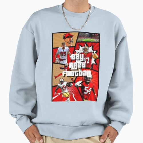 Bay Area Football Sweatshirt - Minimalist Print Unisex - T-Shirt, Sweatshirt, Hoodie