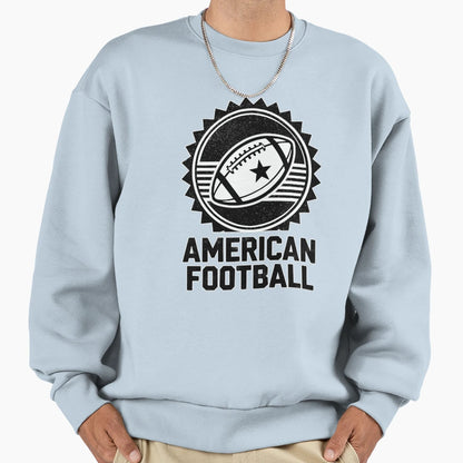 Circular Football Badge Sweatshirt - Casual Everyday Wear Unisex - T-Shirt, Sweatshirt, Hoodie