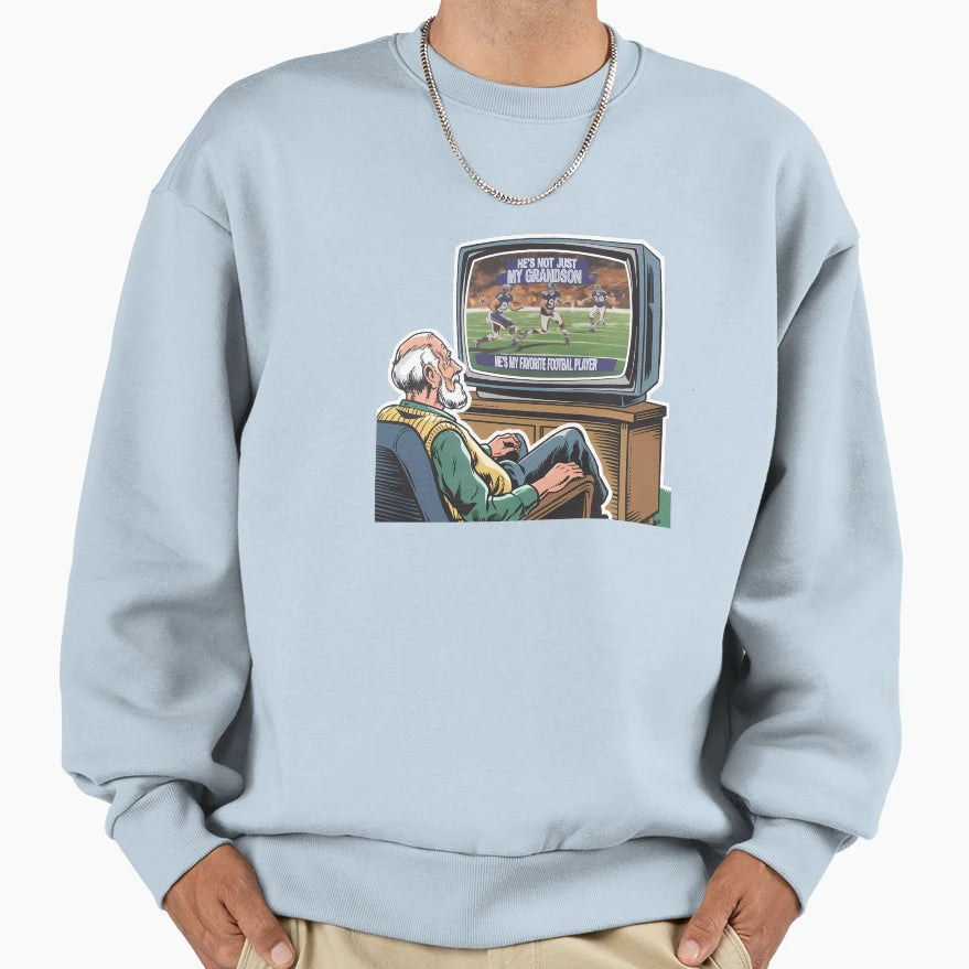Hes Not Just My Grandson Hes My Sweatshirt - Unique Graphic for Adults - T-Shirt, Sweatshirt, Hoodie