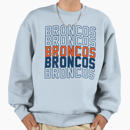 Broncos Sweatshirt - Custom Art Print Men Women - T-Shirt, Sweatshirt, Hoodie