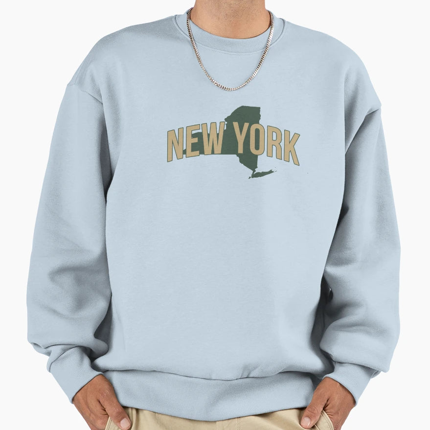 State New York Sweatshirt - Minimalist Print for Adults - T-Shirt, Sweatshirt, Hoodie