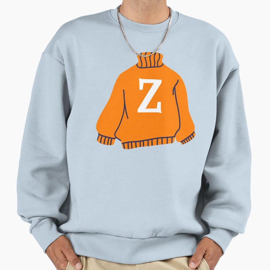 Letter Sweatshirt - Casual Everyday Wear Unisex - T-Shirt, Sweatshirt, Hoodie