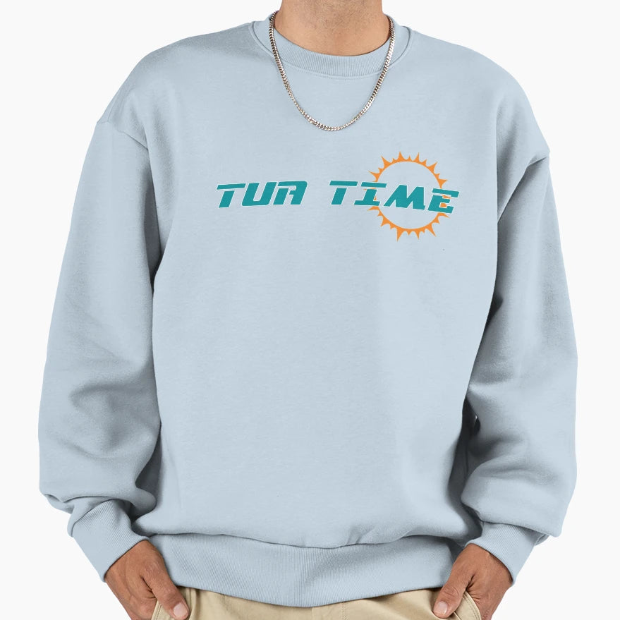 Tua Time Miami Dolphins American Sweatshirt - Custom Art Print Men Women - T-Shirt, Sweatshirt, Hoodie