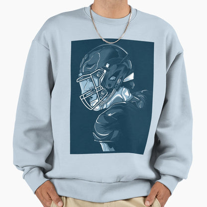 Football Player Sweatshirt - Fun Novelty Design Men Women - T-Shirt, Sweatshirt, Hoodie