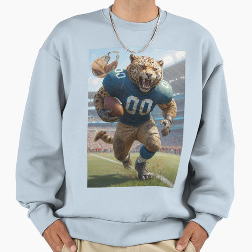 Old School Gridiron Jaguar Mascot Sweatshirt - Trendy Graphic Men Women - T-Shirt, Sweatshirt, Hoodie