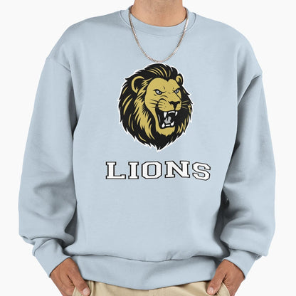 Lions Sports Team Logo Sweatshirt - Trendy Graphic Unisex - T-Shirt, Sweatshirt, Hoodie