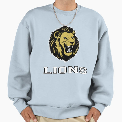 Lions Sports Team Logo Sweatshirt - Trendy Graphic Unisex - T-Shirt, Sweatshirt, Hoodie