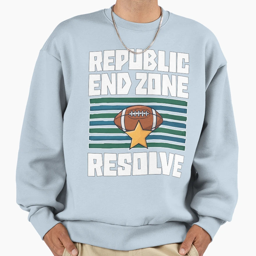 Republic End Zone Resolve New England Sweatshirt - Novelty Apparel Unisex - T-Shirt, Sweatshirt, Hoodie