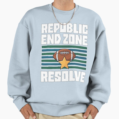 Republic End Zone Resolve New England Sweatshirt - Novelty Apparel Unisex - T-Shirt, Sweatshirt, Hoodie