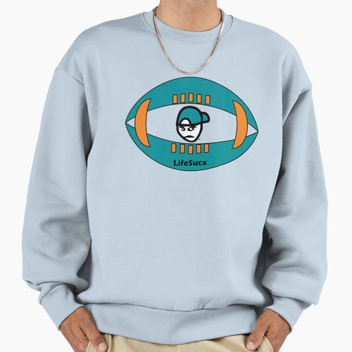 Miami Dolphins Colors Lifesucx Sweatshirt - Minimalist Print for Adults - T-Shirt, Sweatshirt, Hoodie