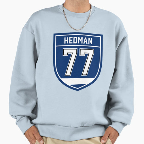 Hedman 77 Emblem Sweatshirt - Minimalist Print Unisex - T-Shirt, Sweatshirt, Hoodie