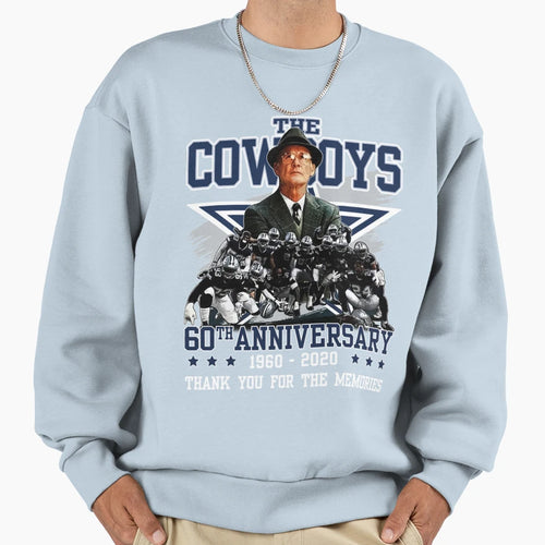 Dal Las Cowboys 60Th Anniversary 1960 T-Shirt - Custom Art Print Men Women - T-Shirt, Sweatshirt, Hoodie