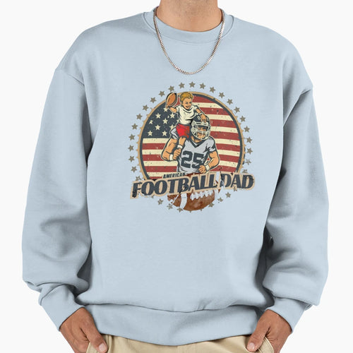 American Football Dad Sweatshirt - Unique Graphic for Adults - T-Shirt, Sweatshirt, Hoodie