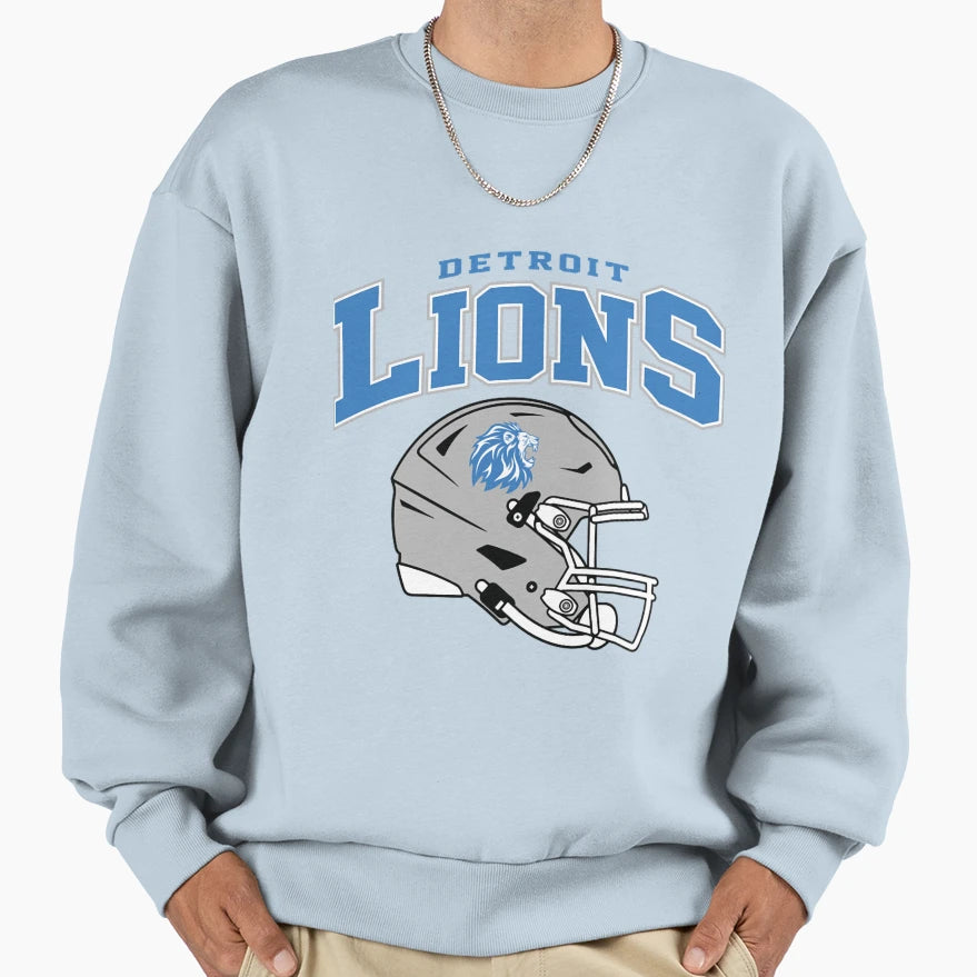 Art Detroit Lions Sweatshirt - Graphic Print for Adults - T-Shirt, Sweatshirt, Hoodie