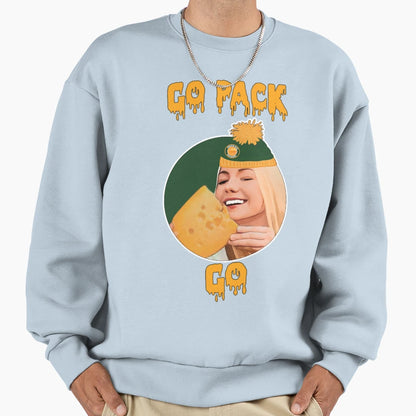 Cheesehead Sweatshirt - Minimalist Print Men Women - T-Shirt, Sweatshirt, Hoodie