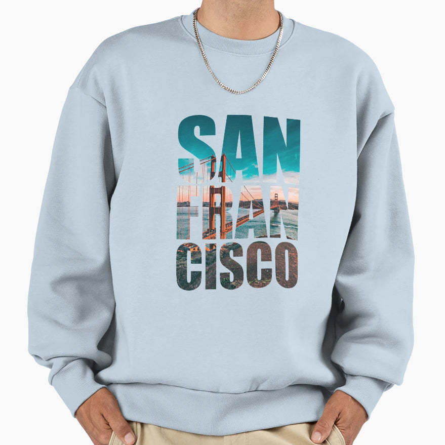 San Francisco Sweatshirt - Minimalist Print Unisex - T-Shirt, Sweatshirt, Hoodie