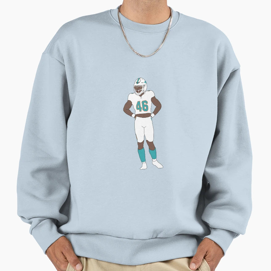 Miami Dolphins Noah Igbinoghene Sweatshirt - Trendy Graphic Men Women - T-Shirt, Sweatshirt, Hoodie