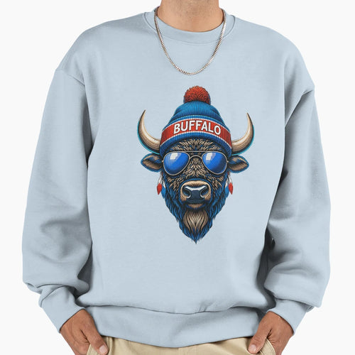 Buffalo Sweatshirt - Custom Art Print Men Women - T-Shirt, Sweatshirt, Hoodie