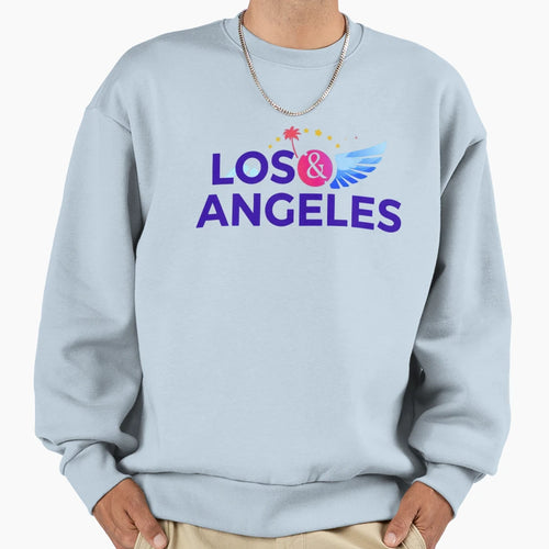 Los Angeles Angels Wings Modern Logo Sweatshirt - Aesthetic Graphic Unisex - T-Shirt, Sweatshirt, Hoodie