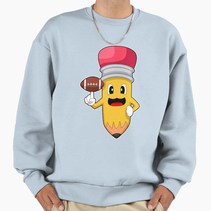 Pencil American Football Sweatshirt - Minimalist Print Men Women - T-Shirt, Sweatshirt, Hoodie
