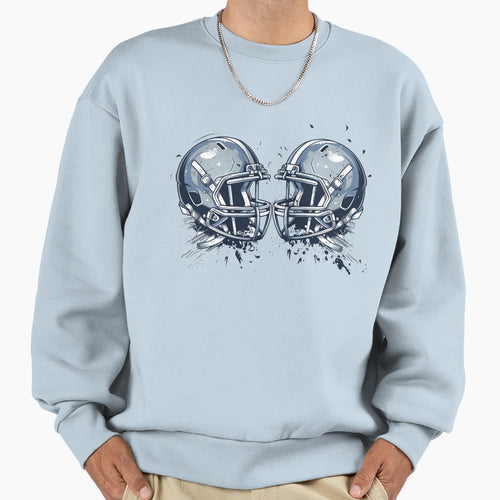 American Football Helmets Sweatshirt - Fun Novelty Design for Adults - T-Shirt, Sweatshirt, Hoodie