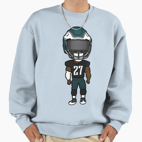 Malcolm Jenkins Cartoon Sweatshirt - Casual Everyday Wear Unisex - T-Shirt, Sweatshirt, Hoodie