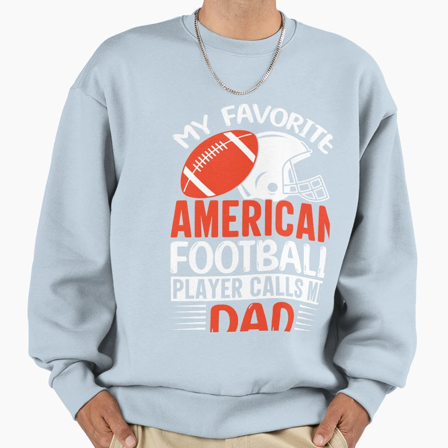 Football Lover American Football Player Sweatshirt - Graphic Print Unisex - T-Shirt, Sweatshirt, Hoodie