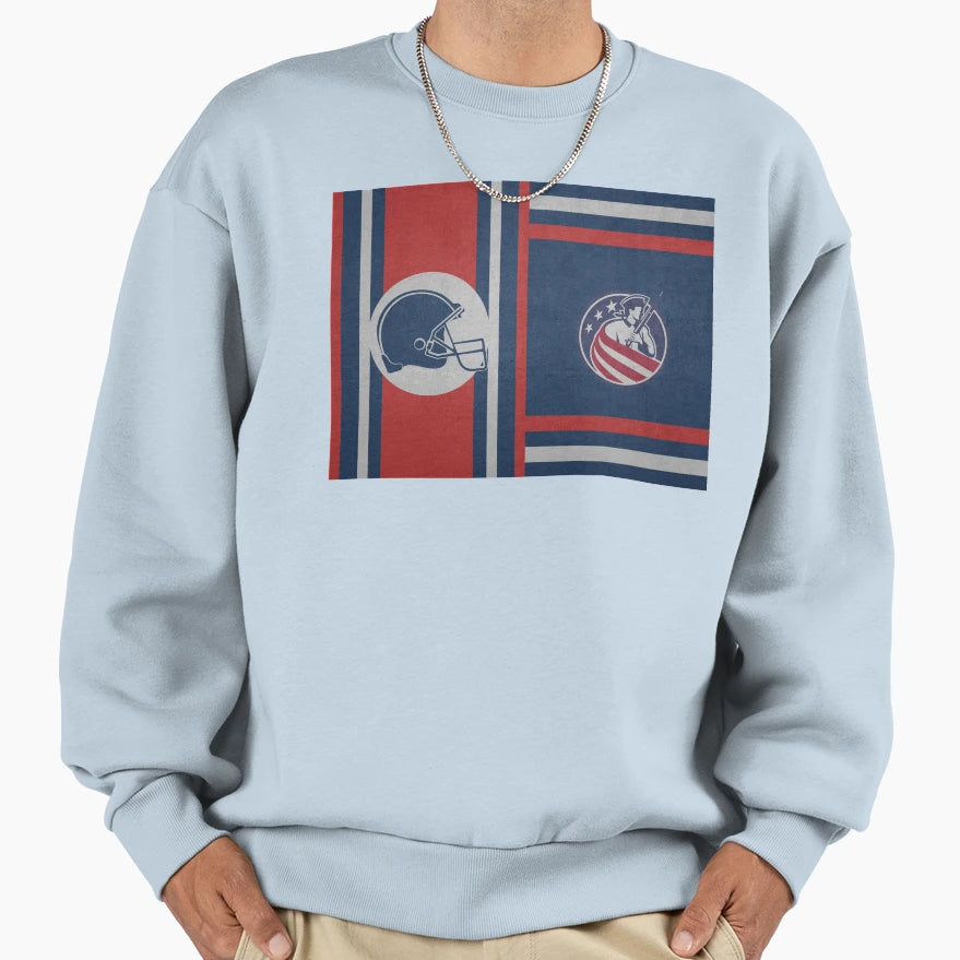Football Patriot Model Sweatshirt - Casual Everyday Wear Men Women - T-Shirt, Sweatshirt, Hoodie