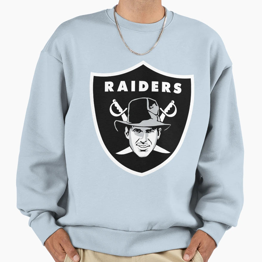Raiders Black Symbol Sweatshirt - Novelty Apparel for Adults - T-Shirt, Sweatshirt, Hoodie