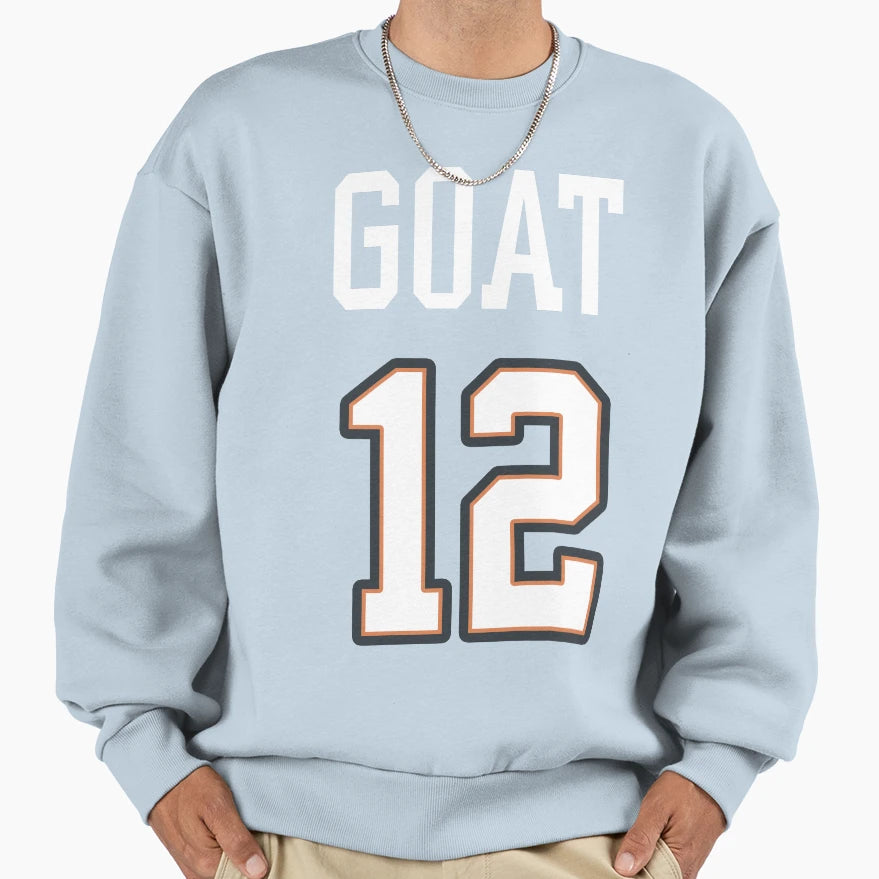 Goat 12 Jersey Styled Mug Throw Blanket Hoodie - Fun Novelty Design Unisex - T-Shirt, Sweatshirt, Hoodie