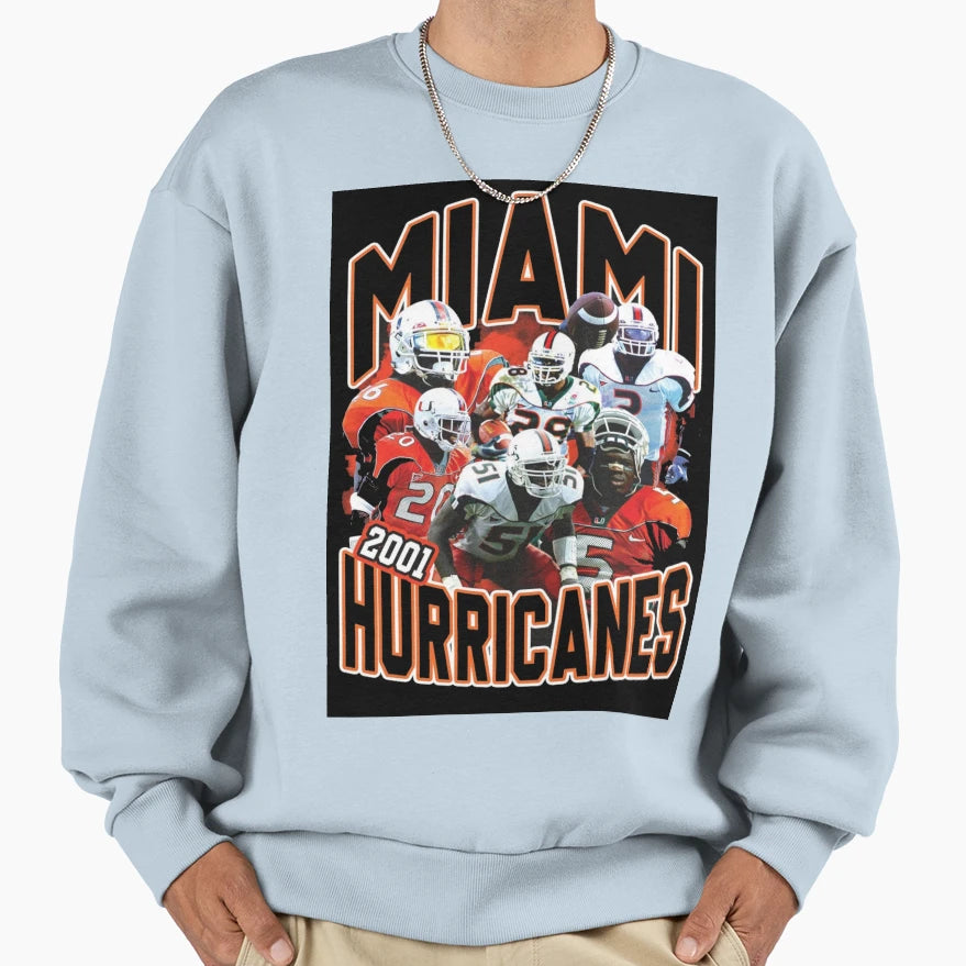 2001 Miami Championship Team Sweatshirt - Minimalist Print for Adults - T-Shirt, Sweatshirt, Hoodie