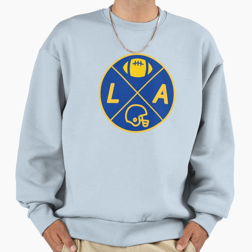 Rams Pie Football La Los Angeles Sweatshirt - Aesthetic Graphic for Adults - T-Shirt, Sweatshirt, Hoodie