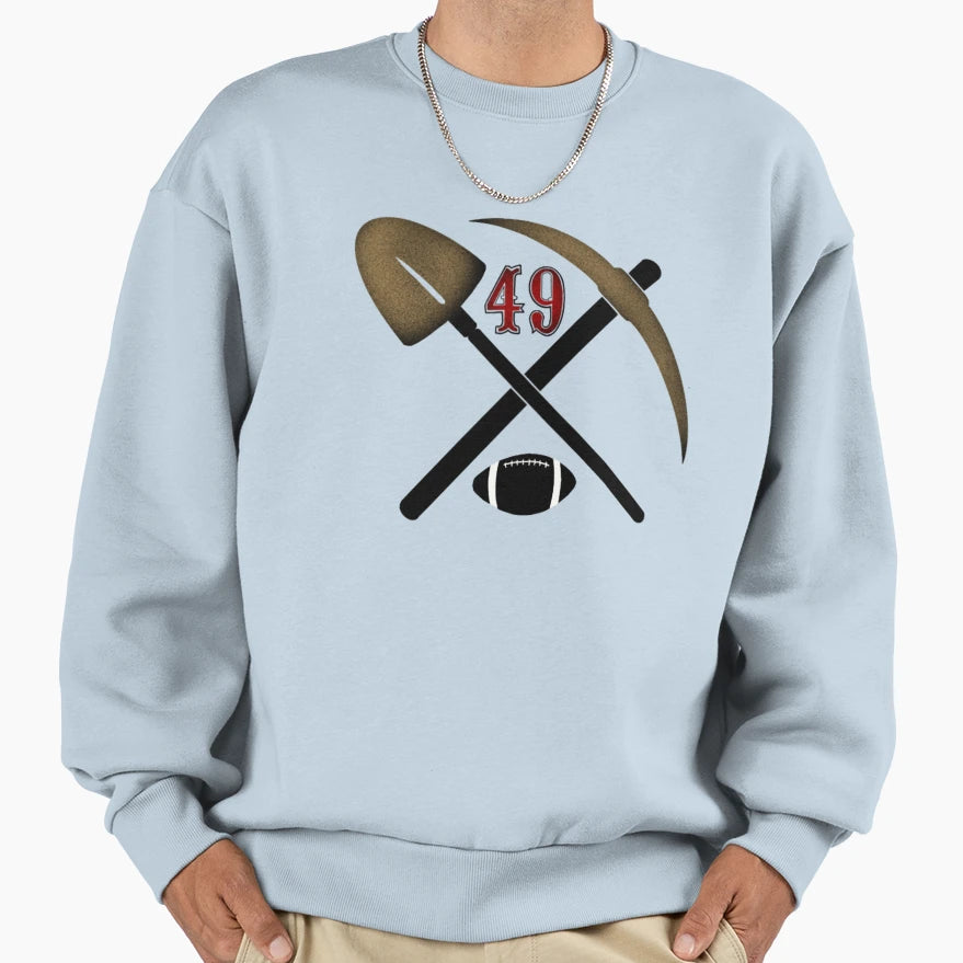 Niner Pick And Shovel Sweatshirt - Unique Graphic for Adults - T-Shirt, Sweatshirt, Hoodie