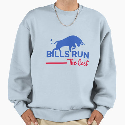 Buffalo Bills Run East Sweatshirt - Aesthetic Graphic for Adults - T-Shirt, Sweatshirt, Hoodie