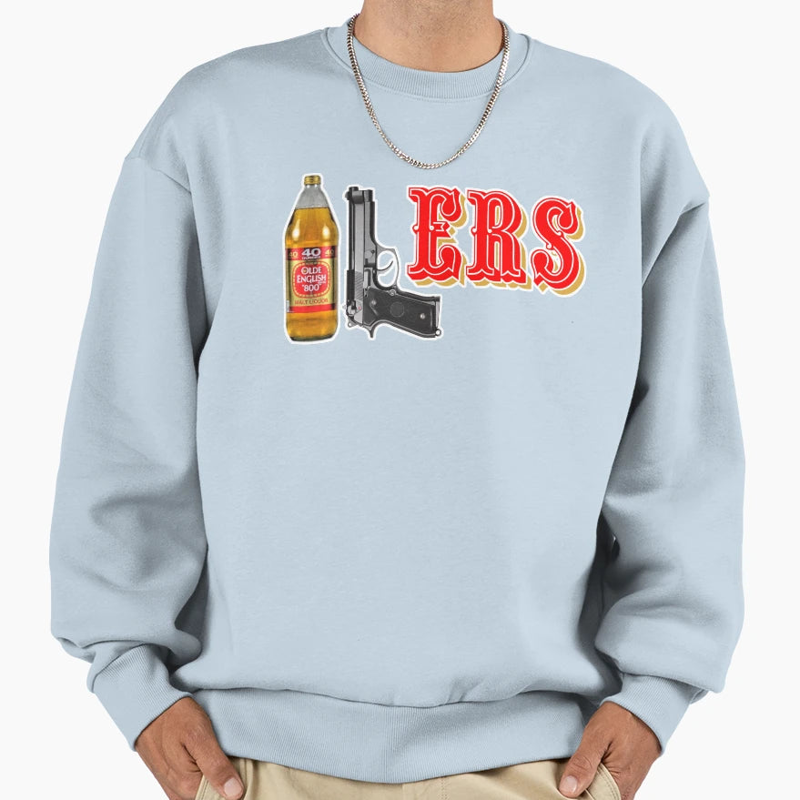 40 9 Ers 40Oz 9Mm Sweatshirt - Custom Art Print Men Women - T-Shirt, Sweatshirt, Hoodie