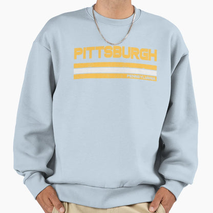 Pittsburgh Baseball Hockey Sweatshirt - Fun Novelty Design for Adults - T-Shirt, Sweatshirt, Hoodie