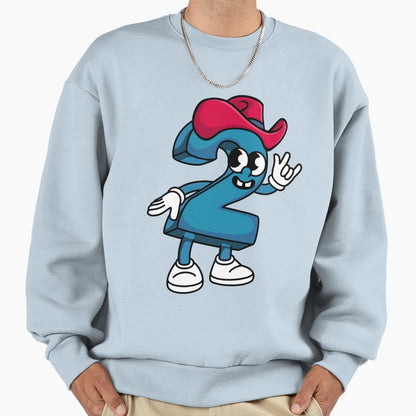 Number Two Hat Cowboy Runner Up Sweatshirt - Streetwear Style Men Women - T-Shirt, Sweatshirt, Hoodie
