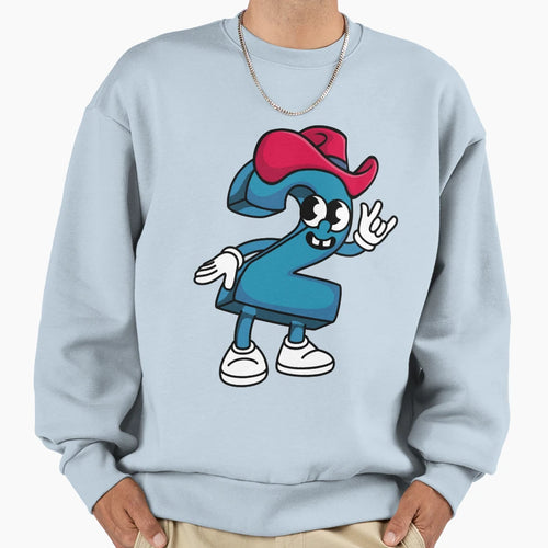 Number Two Hat Cowboy Runner Up Sweatshirt - Streetwear Style Men Women - T-Shirt, Sweatshirt, Hoodie
