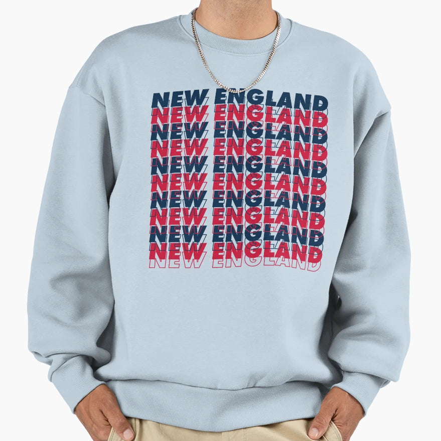 New England Sweatshirt - Minimalist Print Men Women - T-Shirt, Sweatshirt, Hoodie