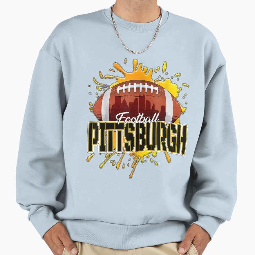 Pittsburgh Football Pennsylvania Sweatshirt - Casual Everyday Wear Unisex - T-Shirt, Sweatshirt, Hoodie