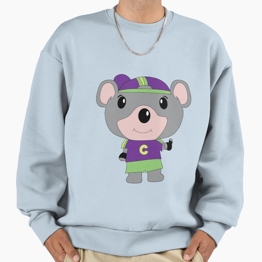 Restaurant And Arcade Mouse Mascot Sweatshirt - Trendy Graphic for Adults - T-Shirt, Sweatshirt, Hoodie
