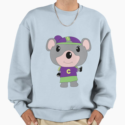 Restaurant And Arcade Mouse Mascot Sweatshirt - Trendy Graphic for Adults - T-Shirt, Sweatshirt, Hoodie