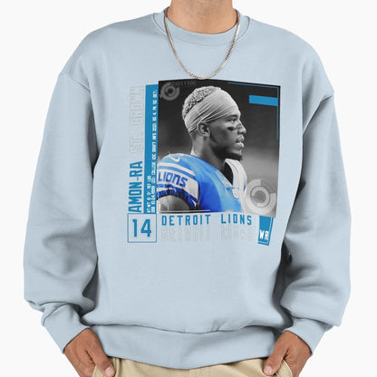 Amon Sport Ra St Brown Football Sweatshirt - Fun Novelty Design Unisex - T-Shirt, Sweatshirt, Hoodie