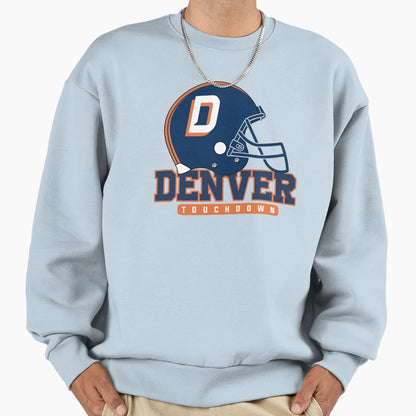 Denver Football Team Kickoff Sweatshirt - Novelty Apparel for Adults - T-Shirt, Sweatshirt, Hoodie