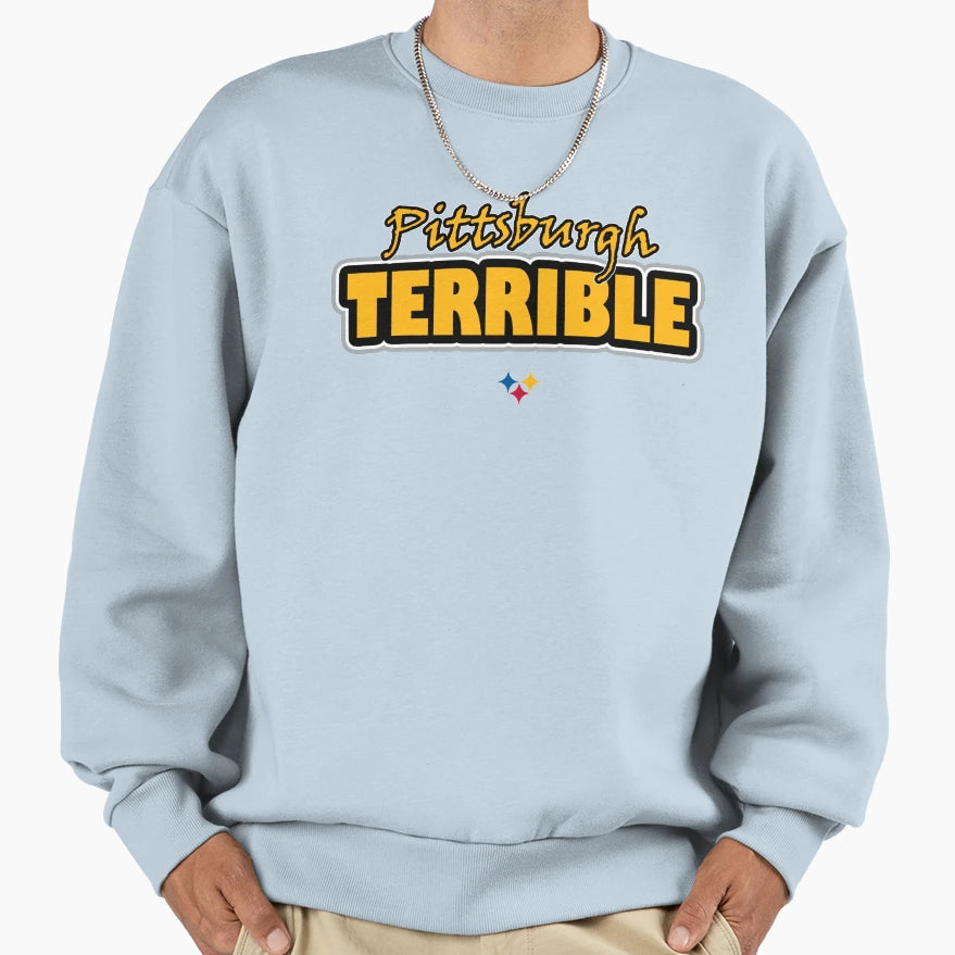 Pittsburgh Terrible Steeler Logo Sweatshirt - Novelty Apparel Unisex - T-Shirt, Sweatshirt, Hoodie