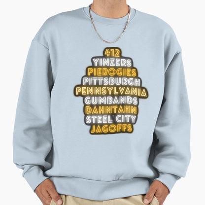 Pittsburgh Pittsburghese Funny Slang T-Shirt - Unique Graphic Men Women - T-Shirt, Sweatshirt, Hoodie