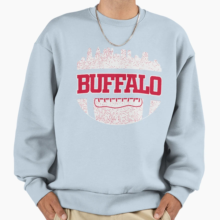 Bills Football Fan Buffalo Ny Sweatshirt - Minimalist Print Men Women - T-Shirt, Sweatshirt, Hoodie